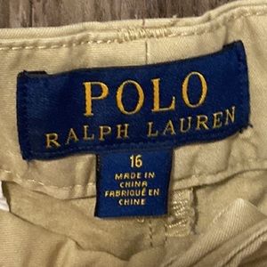 Ralph Lauren Polo Youth Size 16 Khaki Casual Dress Pants